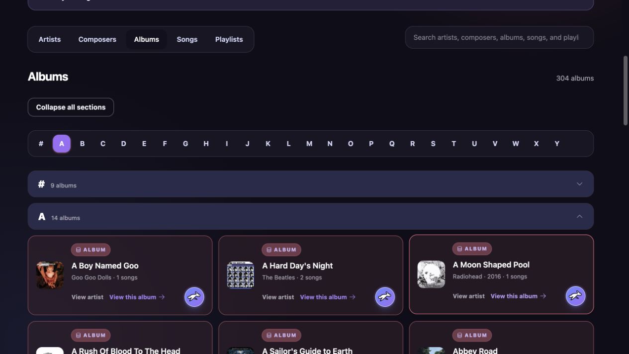 Your music, ready to explore